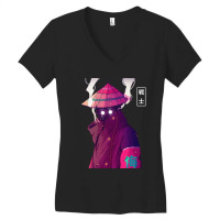 Japanese Cyberpunk Samurai Warrior Women's V-neck T-shirt | Artistshot