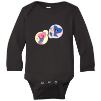 Poppy Playtime Huggy Wuggy  Amp  Kissy Missy Long Sleeve Baby Bodysuit | Artistshot