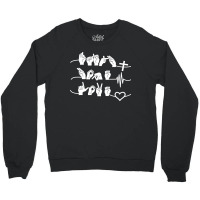 Jesus Christ Christian Faith Hope Love Asl American Sign Language Pray Crewneck Sweatshirt | Artistshot