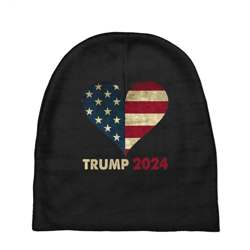 Trending American Flag Trump 2024 4th Of July Family Baby Beanies | Artistshot