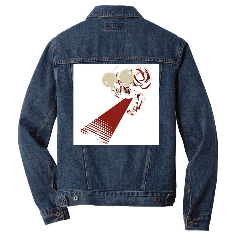 Funny Skull Poster Tumblr Men Denim Jacket | Artistshot