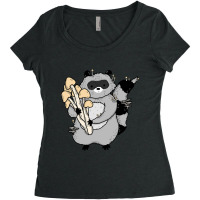 Hot Trend Mushy Raccoon Women's Triblend Scoop T-shirt | Artistshot