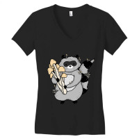 Hot Trend Mushy Raccoon Women's V-neck T-shirt | Artistshot