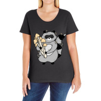 Hot Trend Mushy Raccoon Ladies Curvy T-shirt | Artistshot