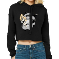 Hot Trend Mushy Raccoon Cropped Hoodie | Artistshot