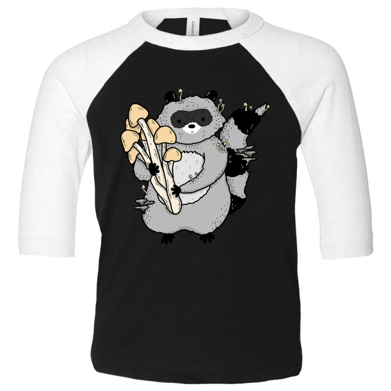 Hot Trend Mushy Raccoon Toddler 3/4 Sleeve Tee by macklinsampson | Artistshot