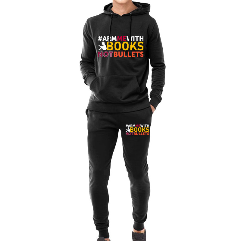 Rm Me With Books Not Bullets Hoodie & Jogger Set | Artistshot