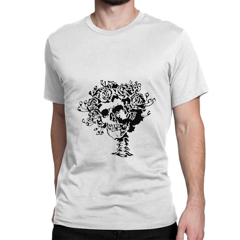 Grateful Skull Hairs Classic T-shirt | Artistshot