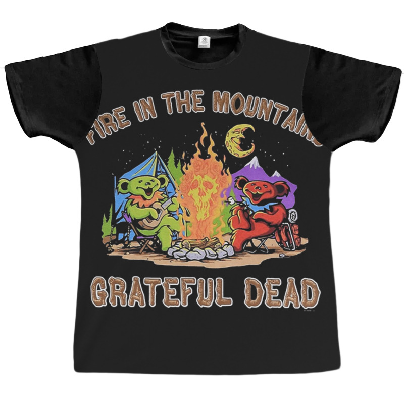 Grateful Fire In Mountains Graphic T-shirt | Artistshot