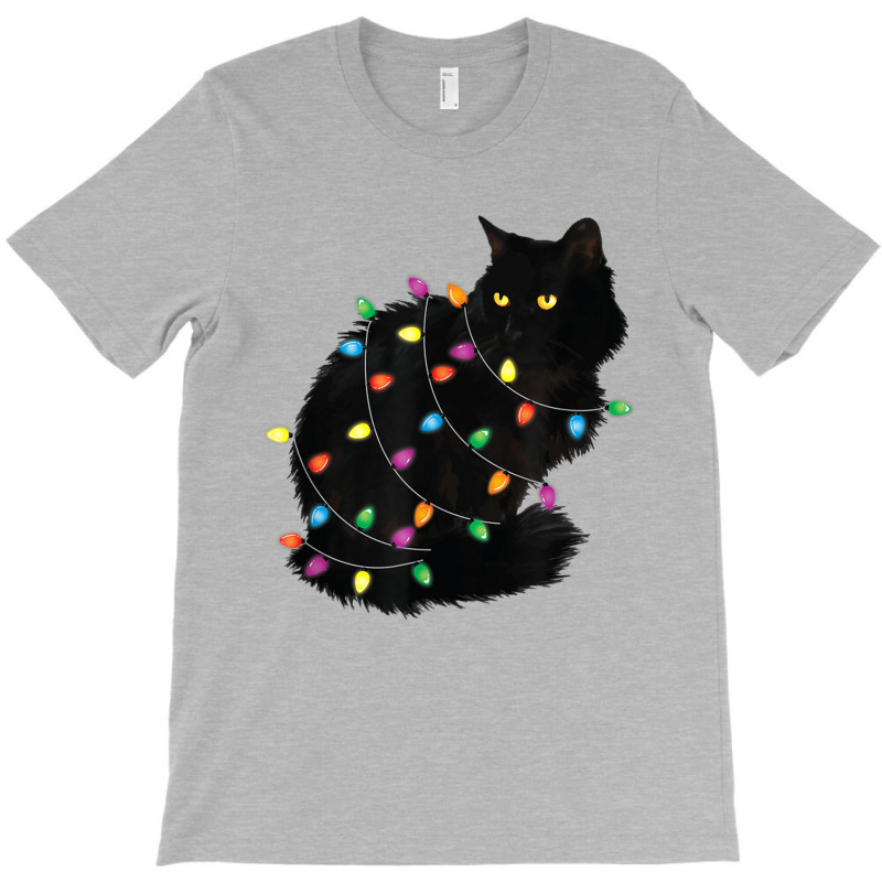 Black Cat Christmas Cat Mom Cat Dad Funny Xmas Cat T-Shirt by Hugo M Garney | Artistshot