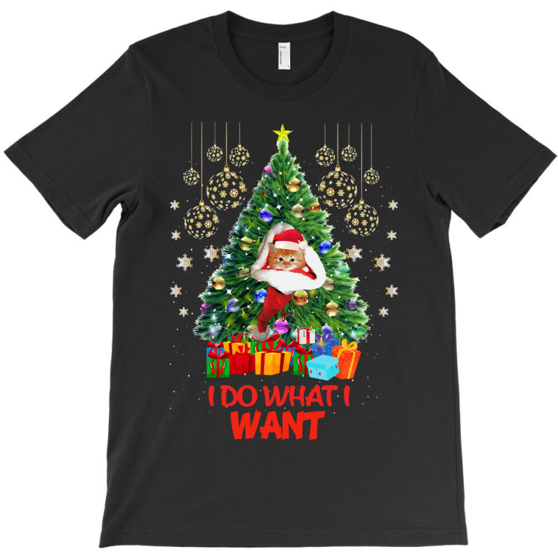 Black Cat Kitty Funny Cat Christmas Design Funny Cat Kitten Cat T-Shirt by Hugo M Garney | Artistshot