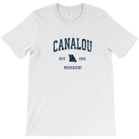 Canalou Missouri Mo Vintage Athletic Navy Sports Design T-shirt | Artistshot