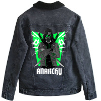 Limited Edition Ninja Warrior Anarchy Unisex Sherpa-lined Denim Jacket | Artistshot