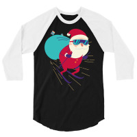 Hot Trend Santa Skiing (2) 3/4 Sleeve Shirt | Artistshot