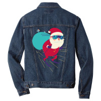 Hot Trend Santa Skiing (2) Men Denim Jacket | Artistshot