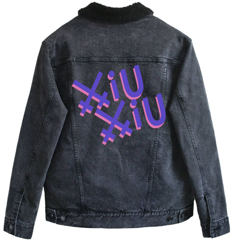 Xiu Xiu Tee   Girl Unisex Sherpa-lined Denim Jacket | Artistshot