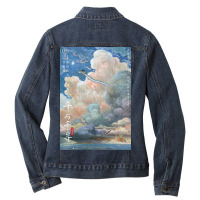 Spirited Away Poster   Studio Ghibli Ladies Denim Jacket | Artistshot