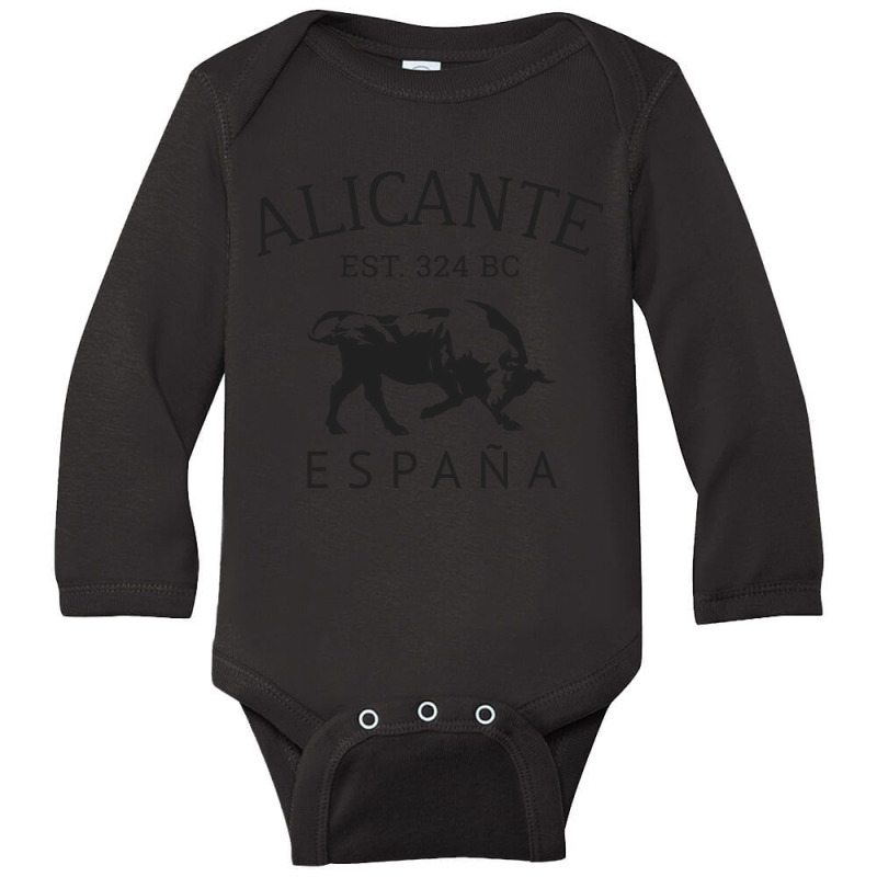 Hot Trend Alicante Spain Long Sleeve Baby Bodysuit by bummercaught | Artistshot