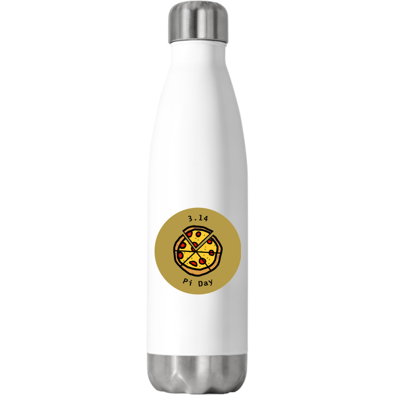 Trending 3.14 Pizza Pi Day Puns Gold Stainless Steel Water Bottle | Artistshot