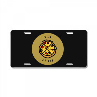 Trending 3.14 Pizza Pi Day Puns Gold License Plate | Artistshot