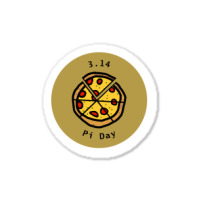 Trending 3.14 Pizza Pi Day Puns Gold Sticker | Artistshot