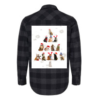 Cat Christmas Lovely Cats Christmas Tree Costume Flannel Shirt | Artistshot