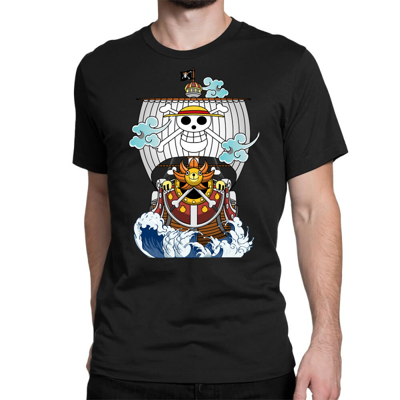 Trending One Piece Anime - Thousand Sunny Straw Hate Ship Classic T-shirt by fenderbendable | Artistshot