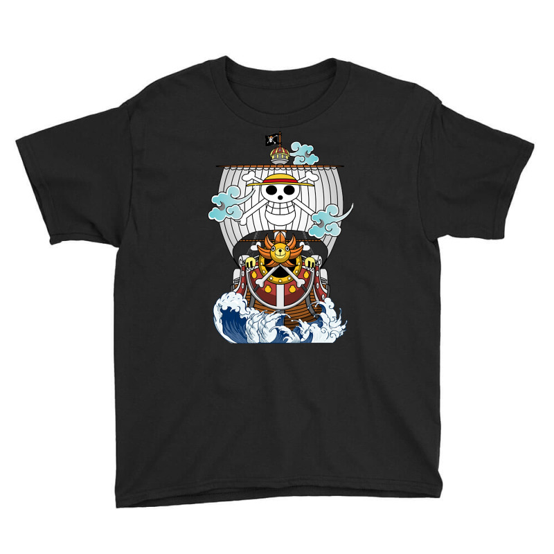 Trending One Piece Anime - Thousand Sunny Straw Hate Ship Youth Tee by fenderbendable | Artistshot