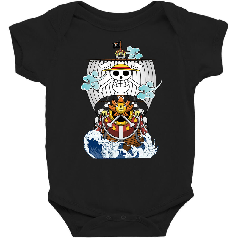 Trending One Piece Anime - Thousand Sunny Straw Hate Ship Baby Bodysuit by fenderbendable | Artistshot