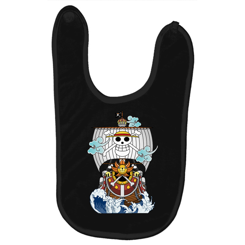 Trending One Piece Anime - Thousand Sunny Straw Hate Ship Baby Bibs by fenderbendable | Artistshot