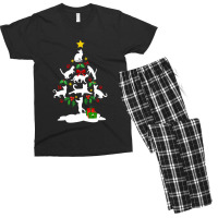 Cat Christmas Tree Xmas Gift For Cat Lovers Men's T-shirt Pajama Set | Artistshot