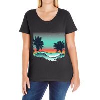 Hot Trend Palm Tree-lc6ez Ladies Curvy T-shirt | Artistshot