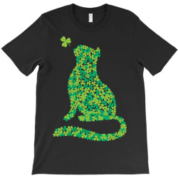 shamrock cat happy saint patricks day T-Shirt | Artistshot