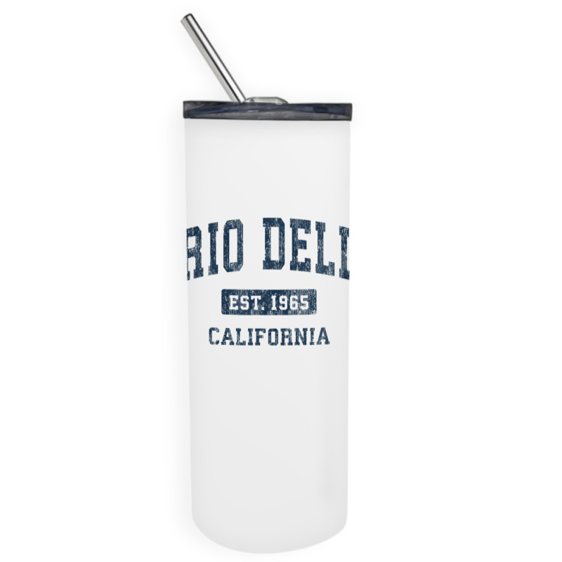 Rio Dell California Ca Vintage Athletic Sports Design Skinny Tumbler | Artistshot