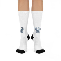 Rio Dell California Ca Vintage Athletic Sports Design Crew Socks | Artistshot