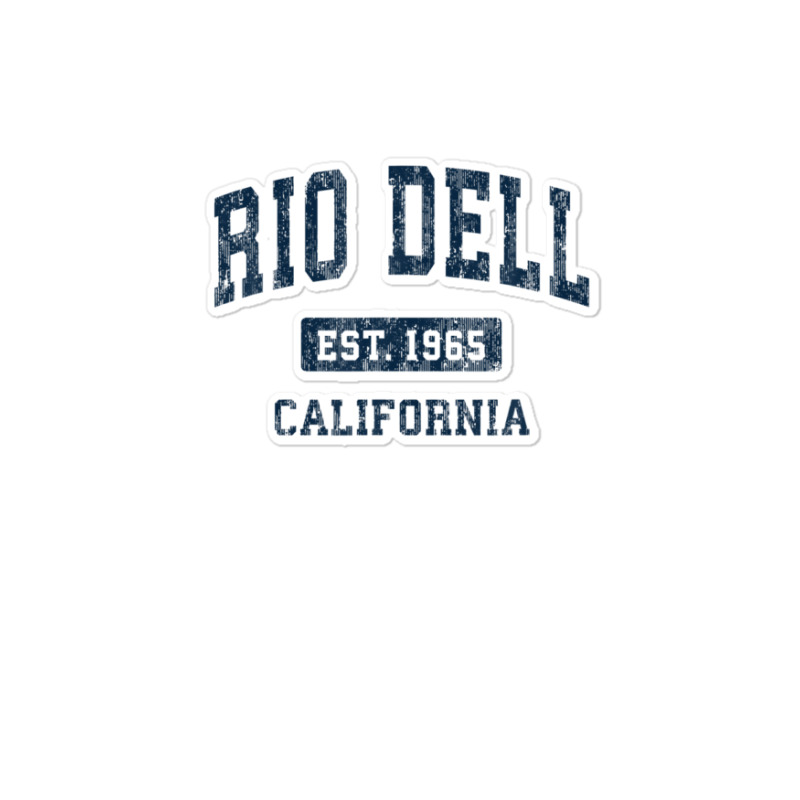 Rio Dell California Ca Vintage Athletic Sports Design Sticker | Artistshot