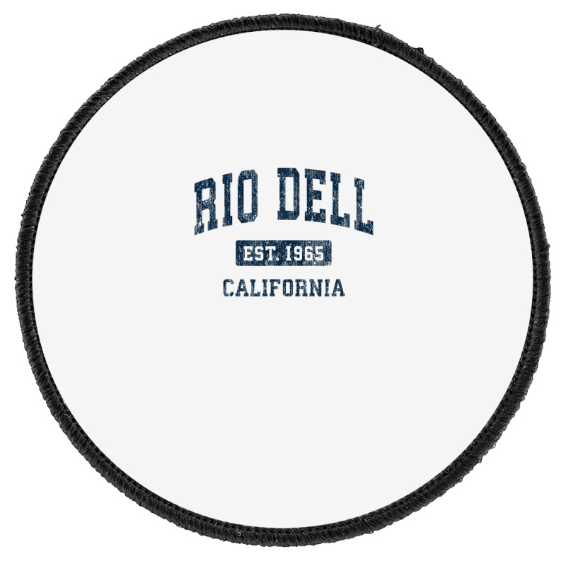 Rio Dell California Ca Vintage Athletic Sports Design Round Patch | Artistshot