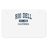 Rio Dell California Ca Vintage Athletic Sports Design Atv License Plate | Artistshot