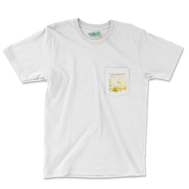 Trumpet Player Kick Brass Classic  Nostalgia Pocket T-shirt | Artistshot