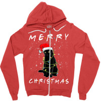 Christmas Cat For Men Funny Cat Christmas Pajama Decoration Zipper Hoodie | Artistshot