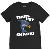 Trumpet Shark Triblend  Trending V-neck Tee | Artistshot