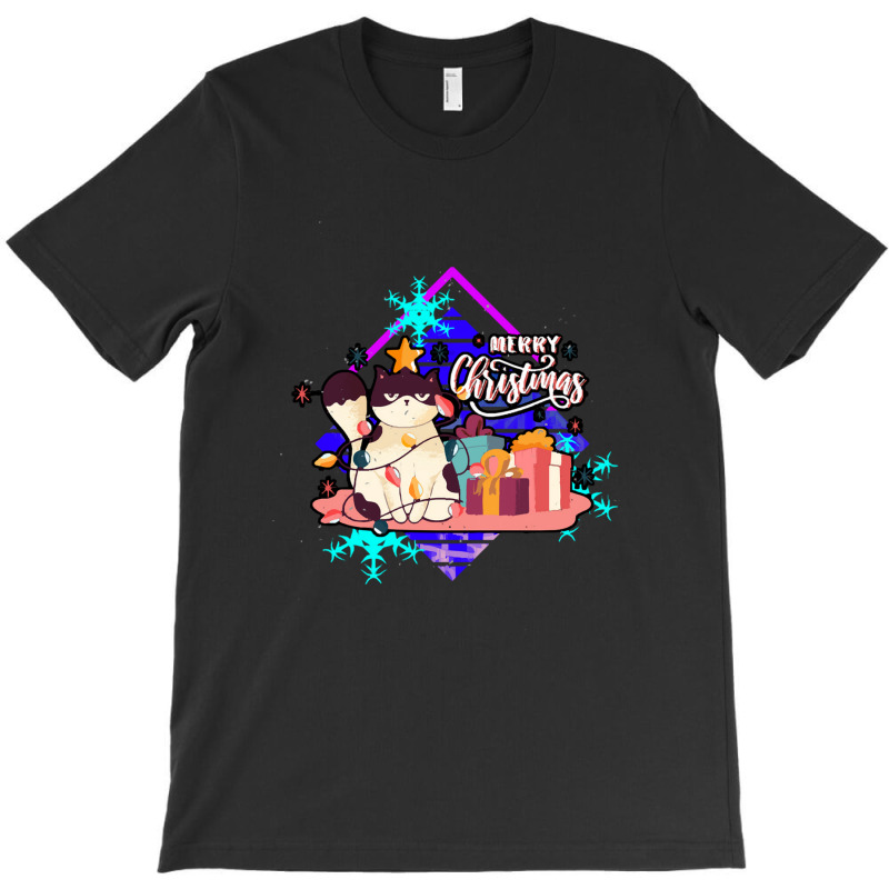 Christmas T Shirt Merry Christmas Bad Cat Not Amused T-Shirt by Hugo M Garney | Artistshot