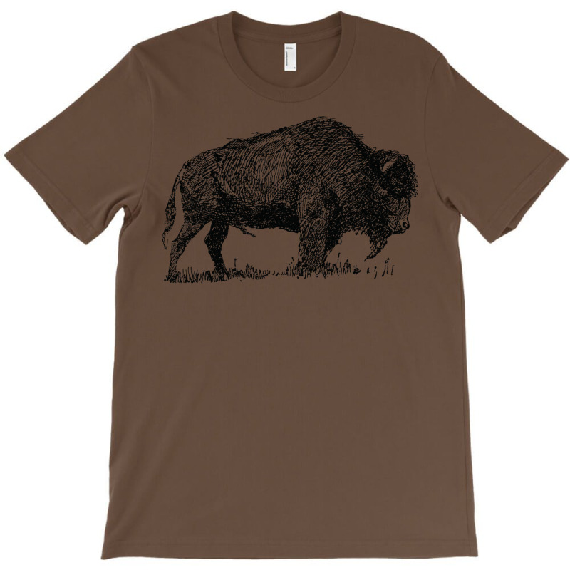 Buffalo Bison Familly Sketch T-Shirt by fieldingnortheast | Artistshot