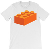 Building Blocks That Lock   Orange & Teal T-shirt | Artistshot