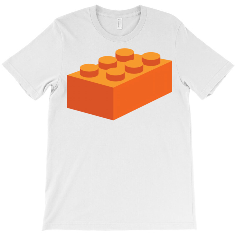 Building Blocks That Lock   Orange & Teal T-Shirt by fieldingnortheast | Artistshot