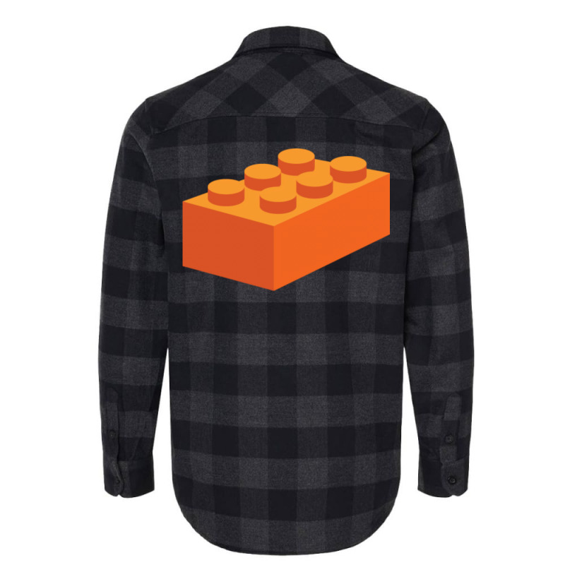 Building Blocks That Lock   Orange & Teal Flannel Shirt by fieldingnortheast | Artistshot