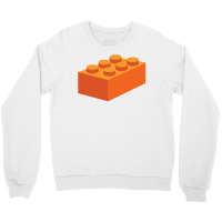 Building Blocks That Lock   Orange & Teal Crewneck Sweatshirt | Artistshot