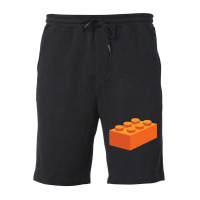 Building Blocks That Lock   Orange & Teal Fleece Short | Artistshot