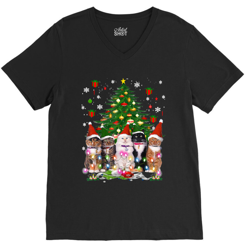 Christmas V-Neck Tee by Hugo M Garney | Artistshot