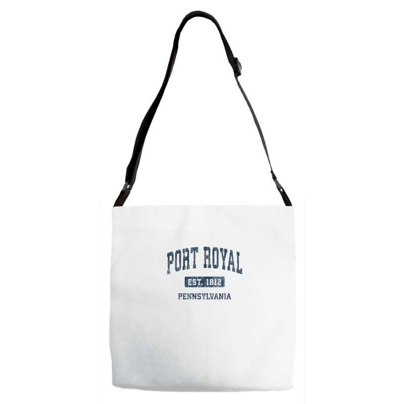 Port Royal Pennsylvania Pa Vintage Athletic Sports Design Adjustable Strap Totes | Artistshot